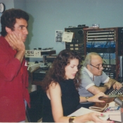Mara Purl, Bruno Ragnacci, and Tabby Andriello at Tabby Sound, NYC